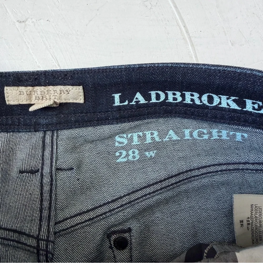 Burberry Brit Ladbroke Womens Navy Blue Straight Jeans Size 28 - Picture 4 of 11